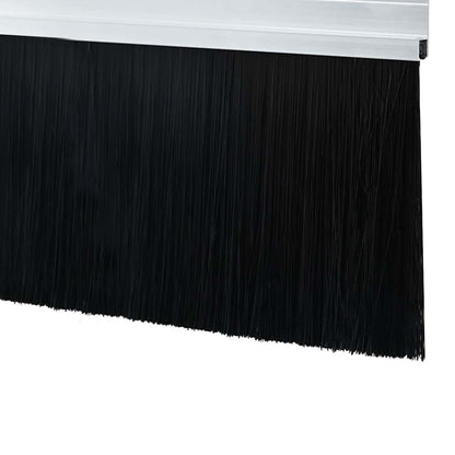 Self-adhesive Door Brush Seals 12 pcs Silver 100 cm