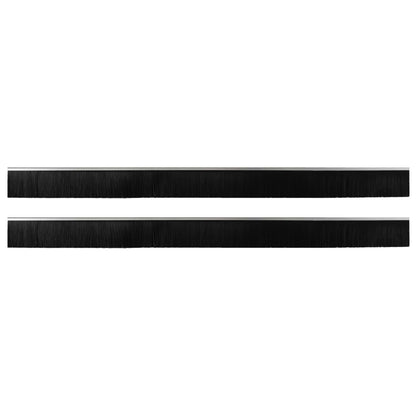 Self-adhesive Door Brush Seals 2 pcs Silver 100 cm