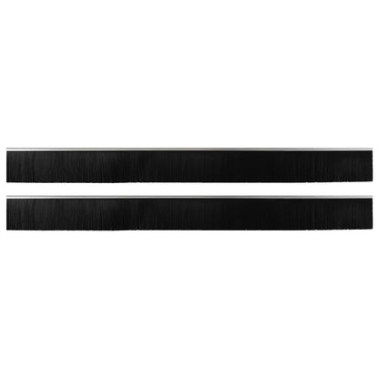 Self-adhesive Door Brush Seals 2 pcs Silver 100 cm