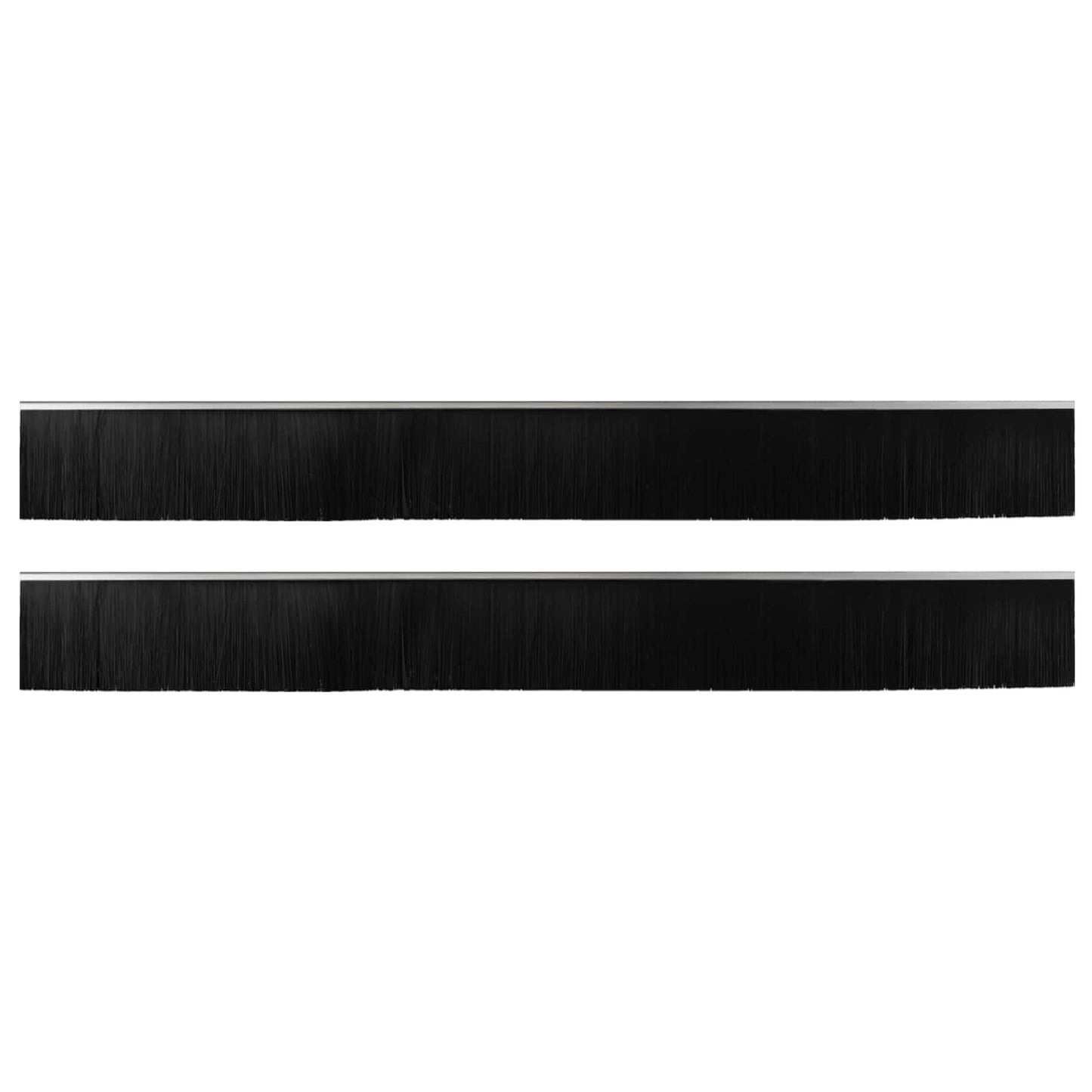 Self-adhesive Door Brush Seals 2 pcs Silver 100 cm