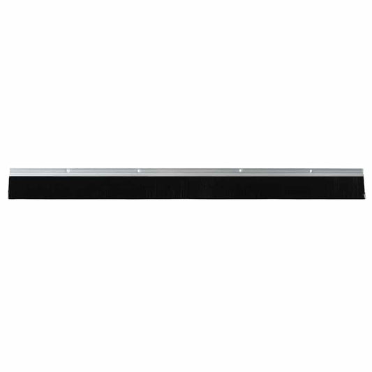 Screw-on Door Brush Seals 12 pcs Silver 100 cm Aluminium Alloy