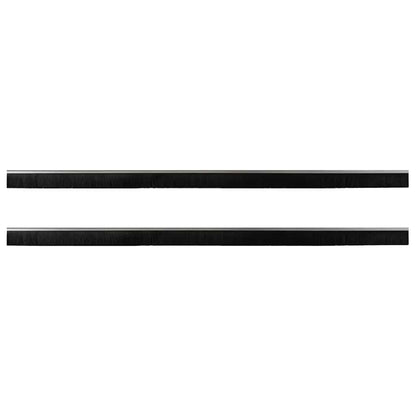 Screw-on Door Brush Seals 2 pcs Silver 100 cm Aluminium Alloy