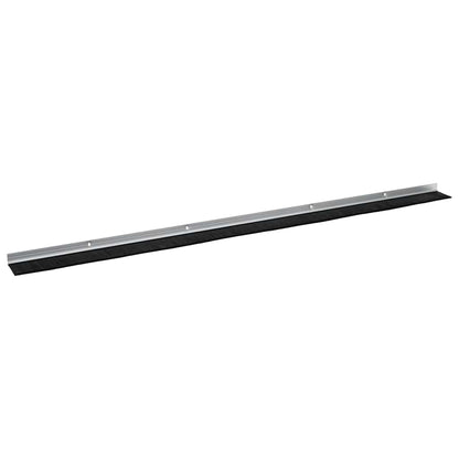 Screw-on Door Brush Seals 2 pcs Silver 100 cm Aluminium Alloy