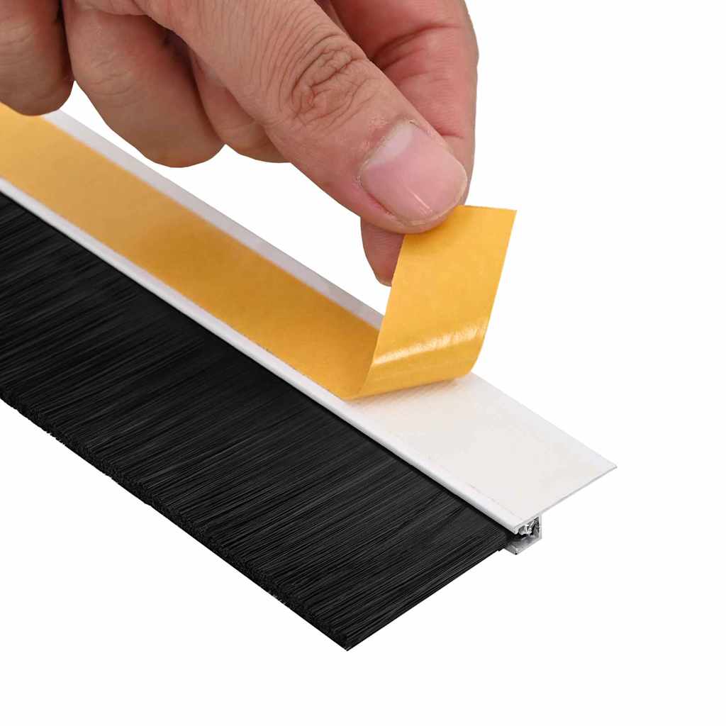 Self-adhesive Door Brush Seals 2 pcs White 100 cm