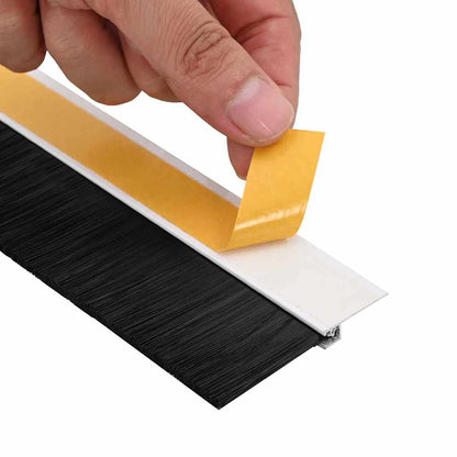 Self-adhesive Door Brush Seals 2 pcs White 100 cm