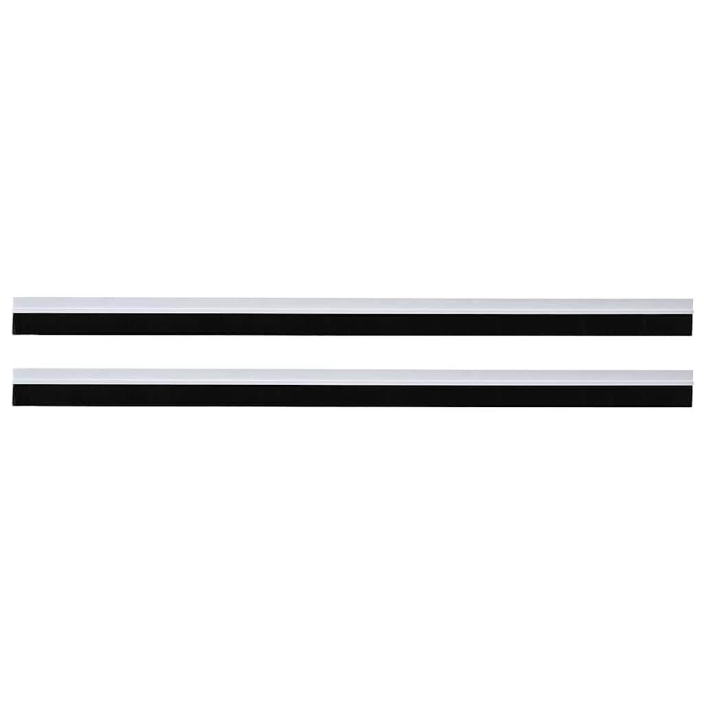 Self-adhesive Door Brush Seals 2 pcs White 100 cm
