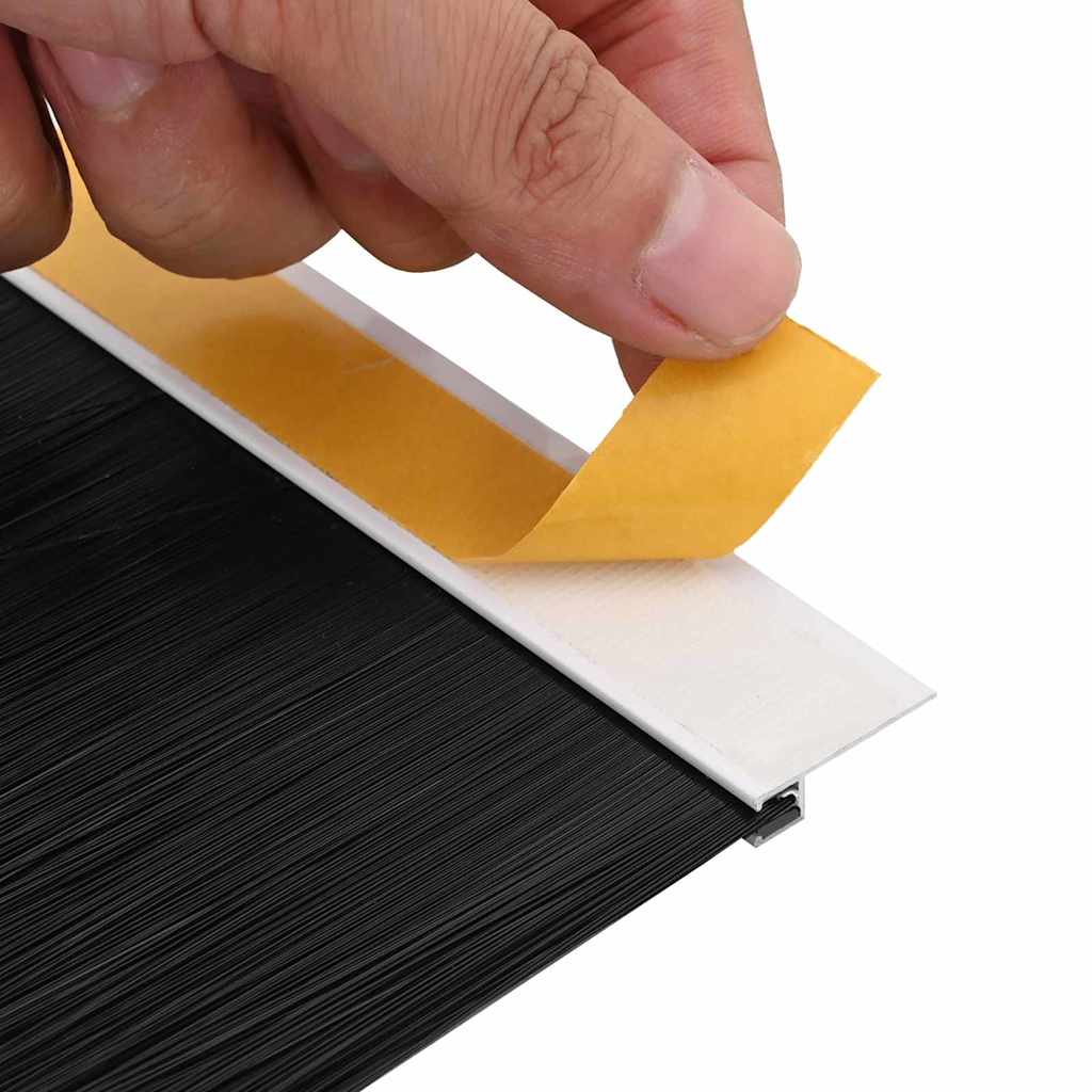 Self-adhesive Door Brush Seals 2 pcs White 100 cm