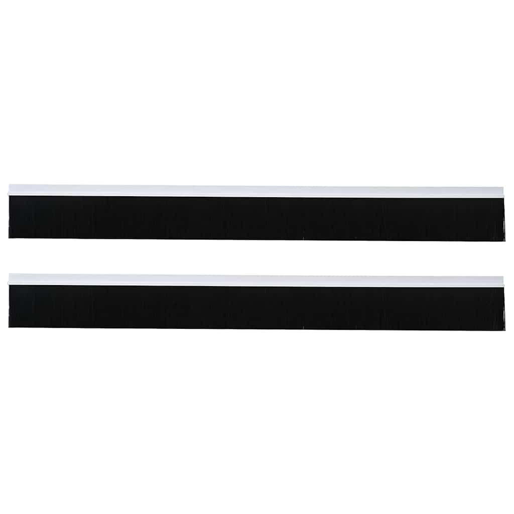 Self-adhesive Door Brush Seals 2 pcs White 100 cm
