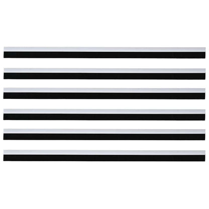Self-adhesive Door Brush Seals 6 pcs White 100 cm