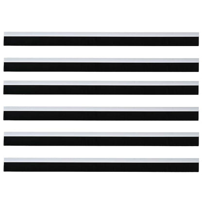 Self-adhesive Door Brush Seals 6 pcs White 100 cm