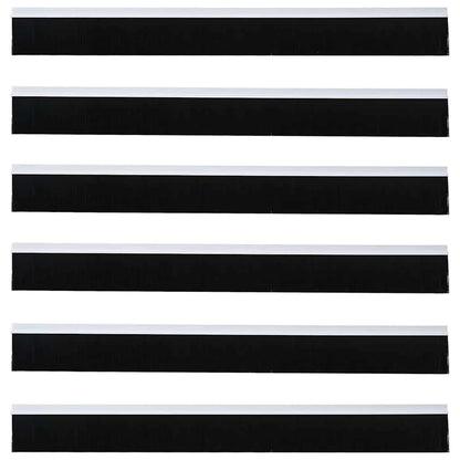 Self-adhesive Door Brush Seals 6 pcs White 100 cm
