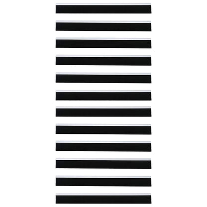 Self-adhesive Door Brush Seals 12 pcs White 100 cm