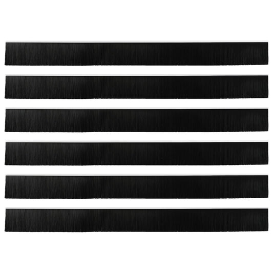 Self-adhesive Door Brush Seals 6 pcs White 100 cm