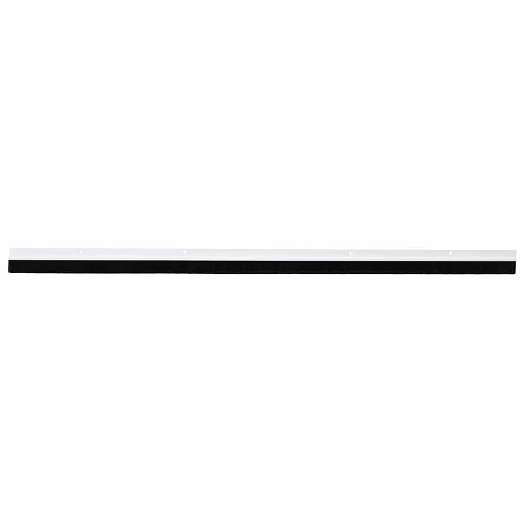 Screw-on Door Brush Seals 2 pcs White 100 cm Aluminium Alloy