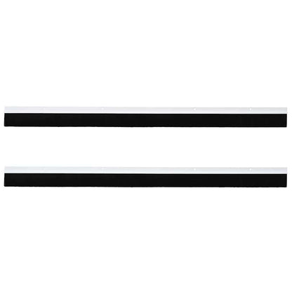 Screw-on Door Brush Seals 2 pcs White 100 cm Aluminium Alloy