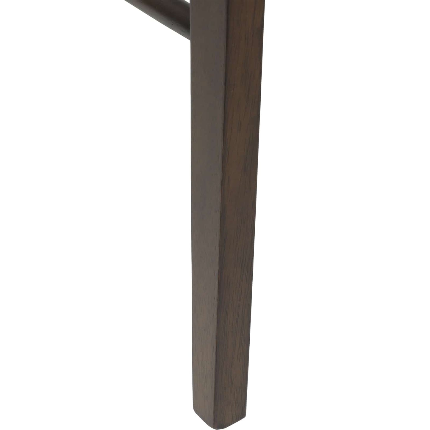 Dining Chair 2 pcs Dark Brown and Black Solid Rubber Wood