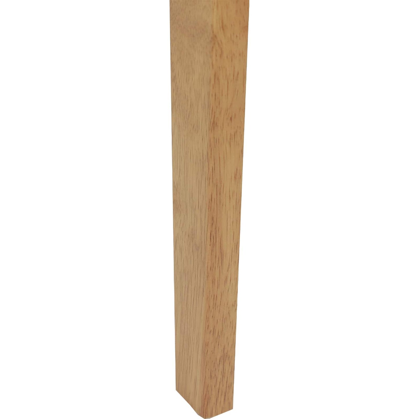 Dining Chair 2 pcs Natural and Light Solid Rubber Wood