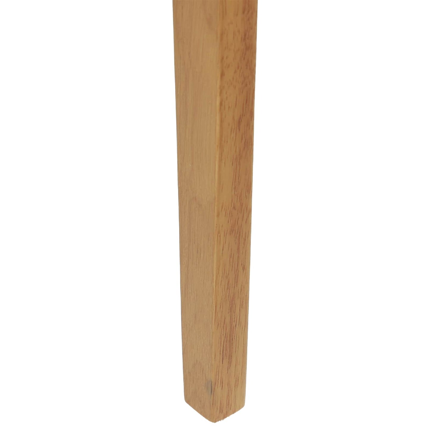 Dining Chair 2 pcs Natural and Light Solid Rubber Wood
