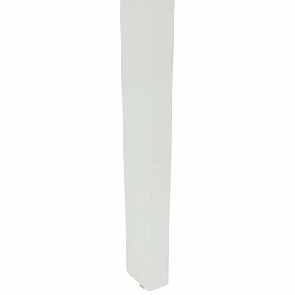 Dining Chair 2 pcs White and Grey Solid Rubber Wood