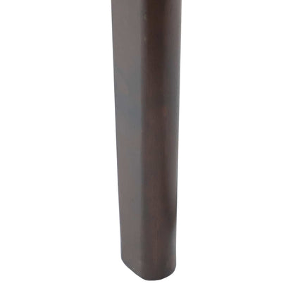 Dining Chair 2 pcs Light Brown and Black Solid Rubberwood