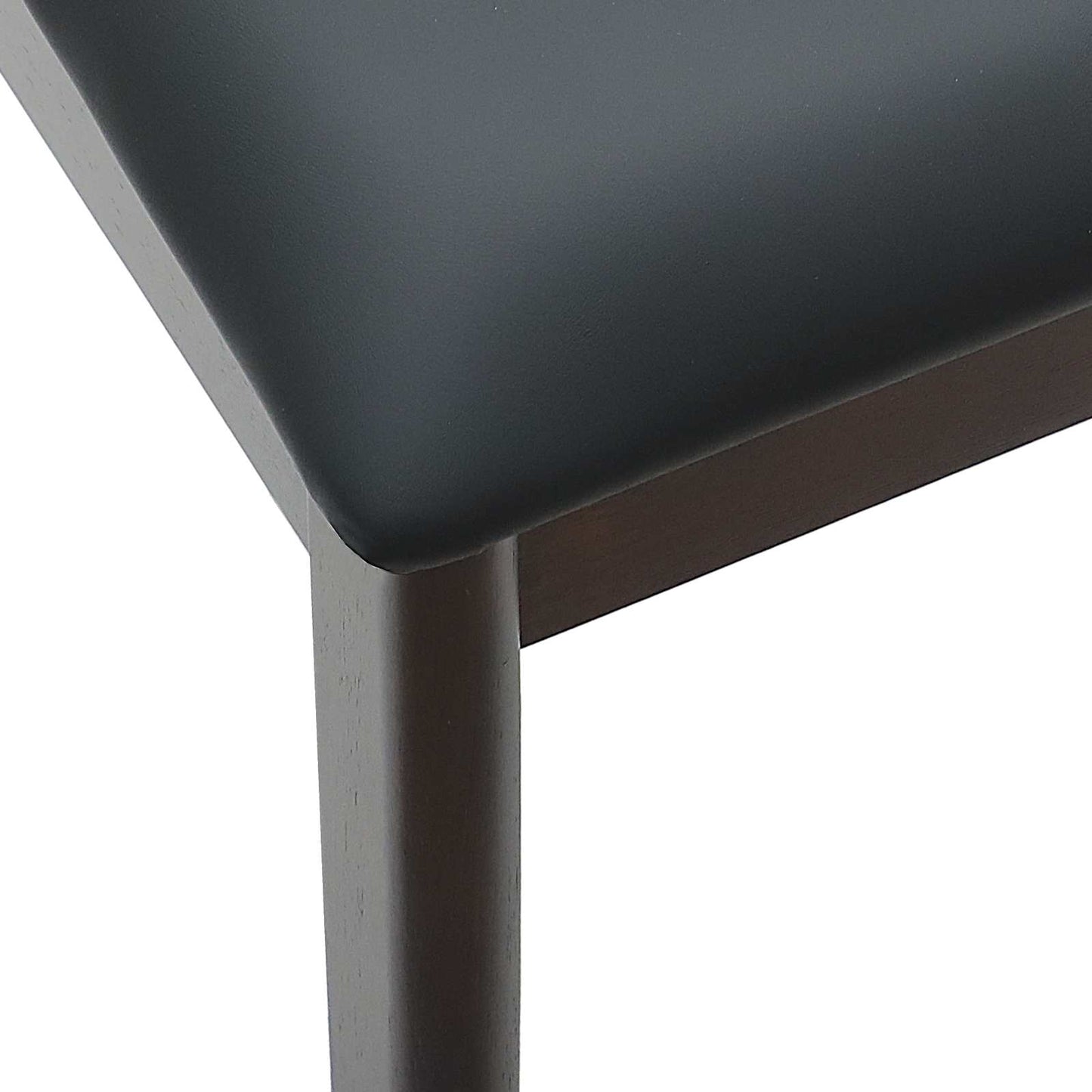 Dining Chair 2 pcs Light Brown and Black Solid Rubber Wood