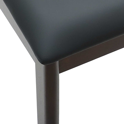 Dining Chair 2 pcs Light Brown and Black Solid Rubber Wood