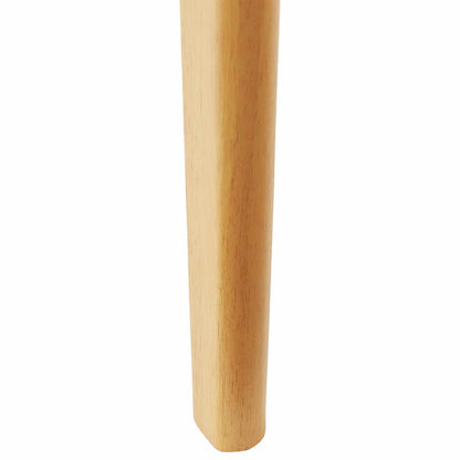 Dining Chair 2 pcs Natural Solid Rubber Wood
