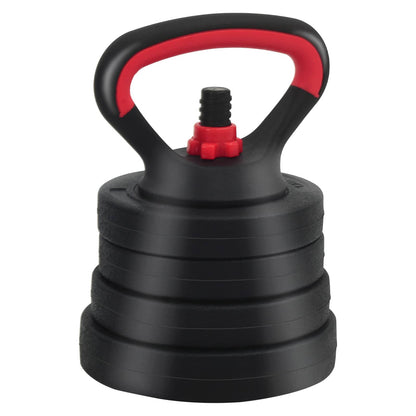 4-in-1 Dumbbell Barbell Kettlebell Set 20 kg Black and Red