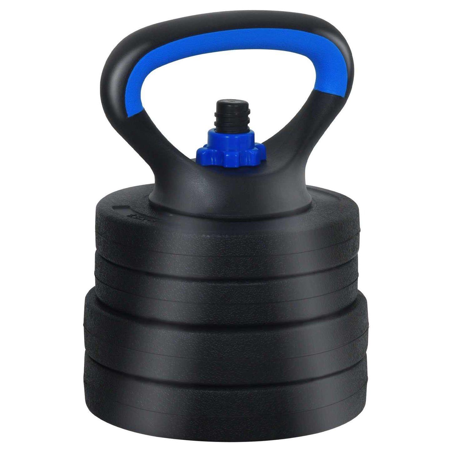 4-in-1 Dumbbell Barbell Kettlebell Set 20 kg Black and Blue