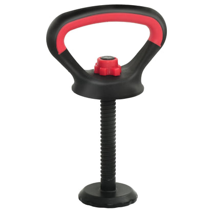 4-in-1 Dumbbell Barbell Kettlebell Set 30 kg Black and Red