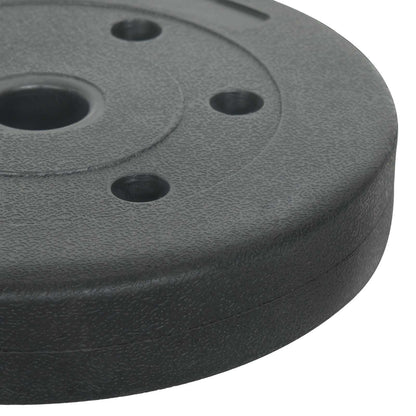 Weight Plates 4 pcs 10 kg Black Cemment and Iron Sand Mixture