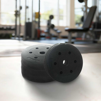 Weight Plates 4 pcs 10 kg Black Cemment and Iron Sand Mixture