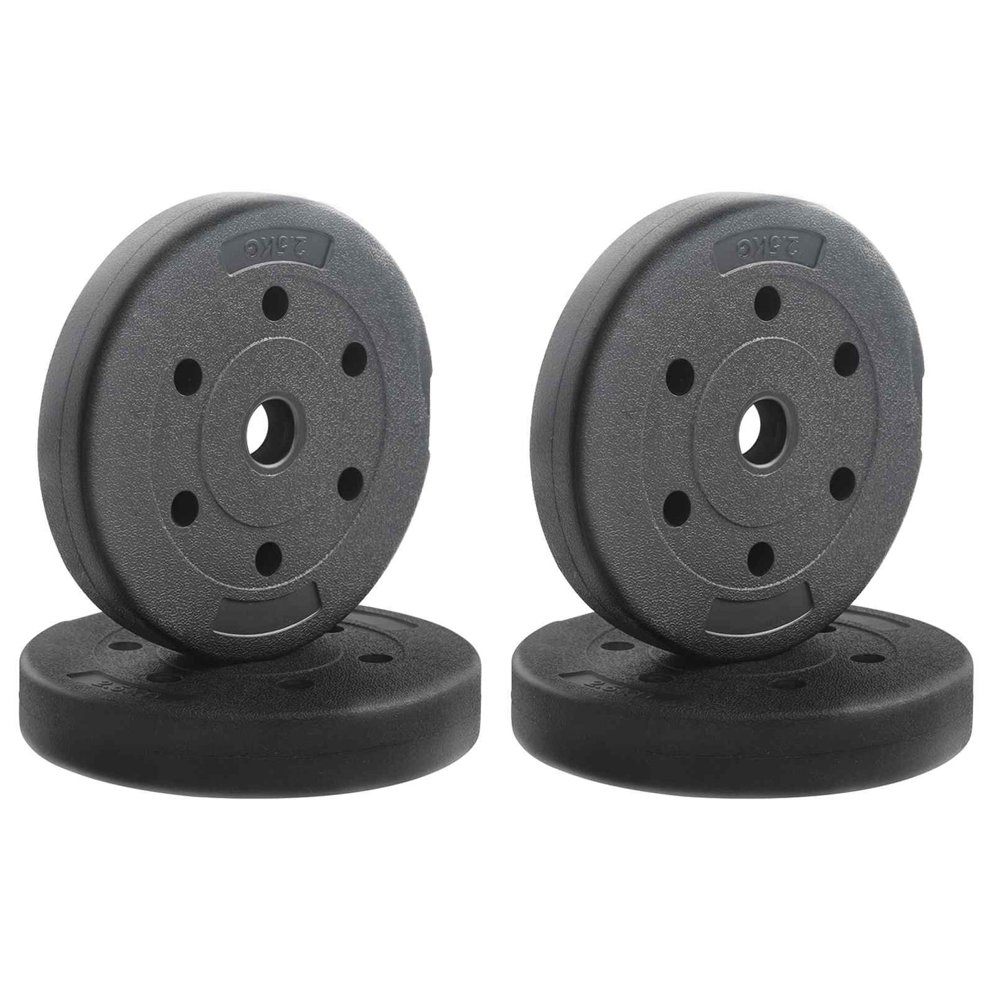 Weight Plates 4 pcs 10 kg Black Cemment and Iron Sand Mixture