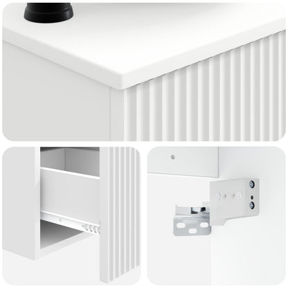Bathroom Furniture Set 3 pcs White Engineered Wood