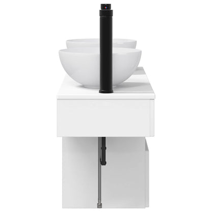 Bathroom Furniture Set 3 pcs White Engineered Wood