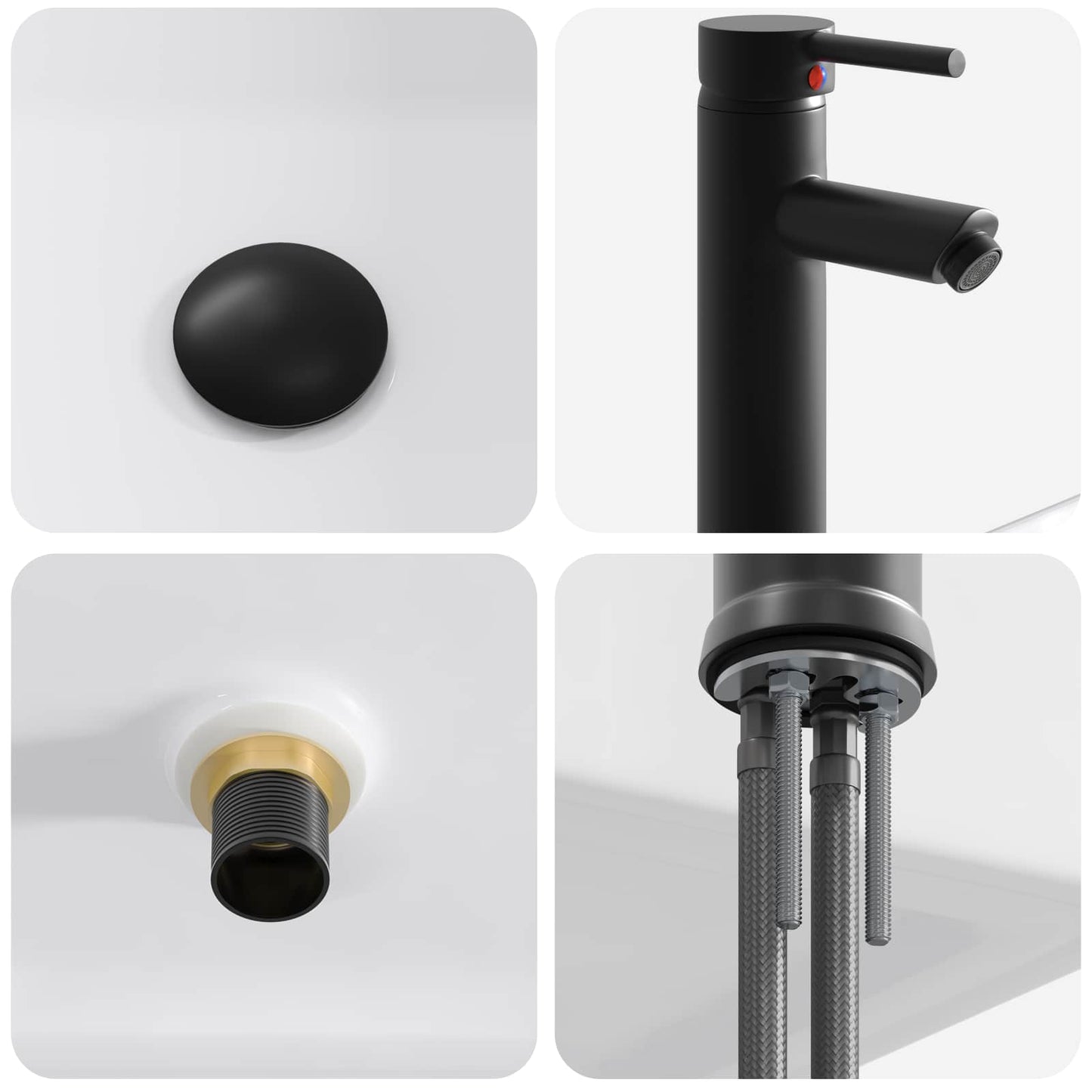 Bathroom Cabinet Set 3 pcs White 53 x 35 x 39 cm