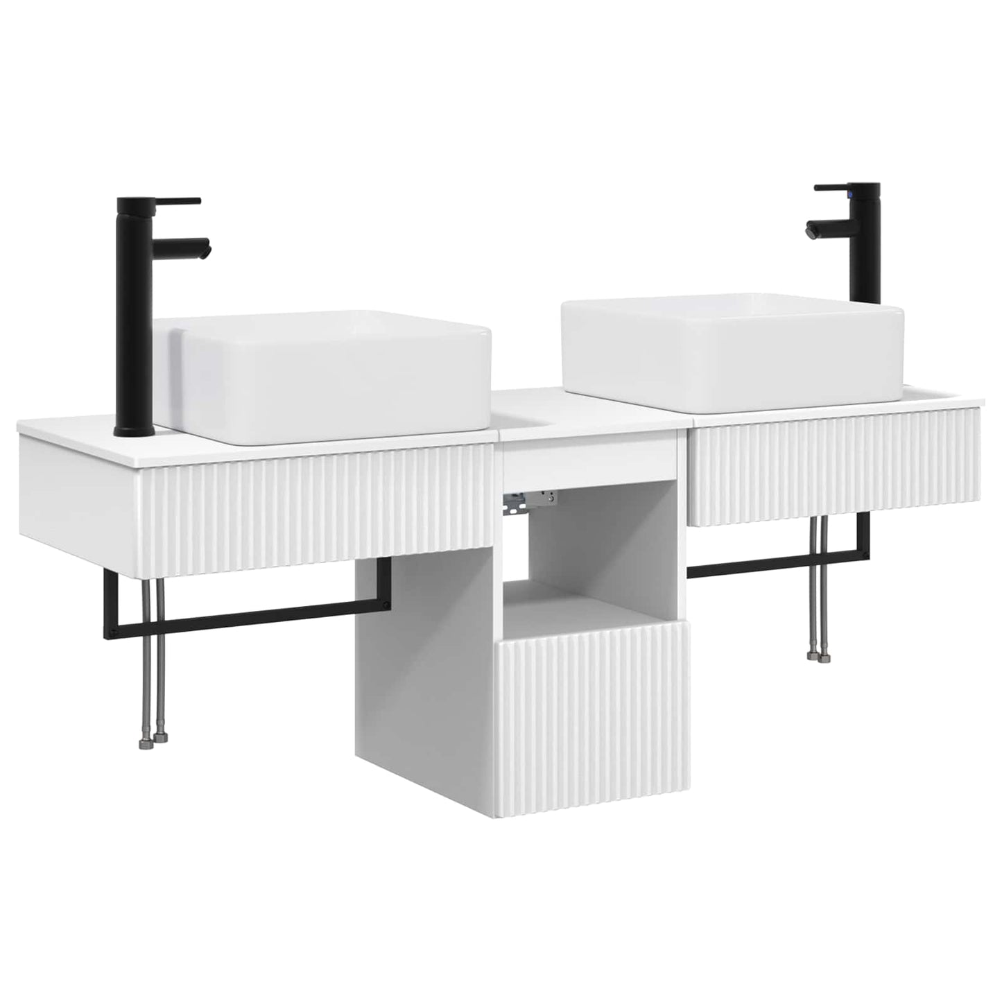 Bathroom Cabinet Set 3 pcs White 53 x 35 x 39 cm