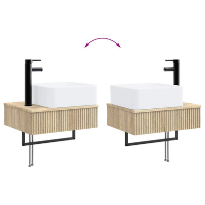 Bathroom Cabinet Set 3 pcs Sonoma Oak 53 x 35 x 39 cm