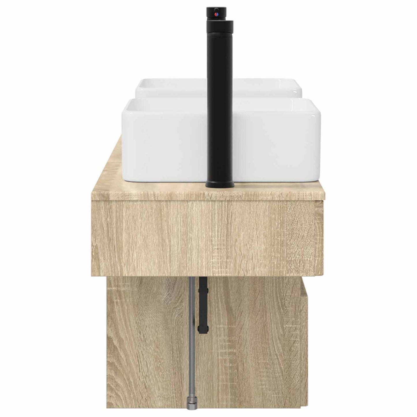 Bathroom Cabinet Set 3 pcs Sonoma Oak 53 x 35 x 39 cm