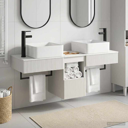 Bathroom Cabinet Set 3 pcs High Gloss White 53 x 35 x 39 cm