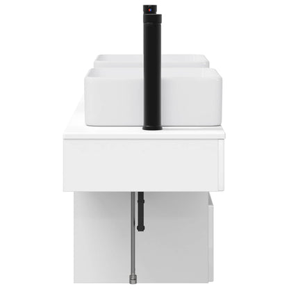 Bathroom Cabinet Set 3 pcs High Gloss White 53 x 35 x 39 cm