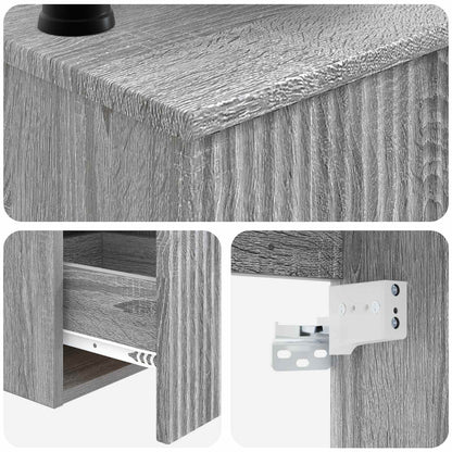 Bathroom Cabinet Set 3 pcs Grey Sonoma 53 x 35 x 39 cm