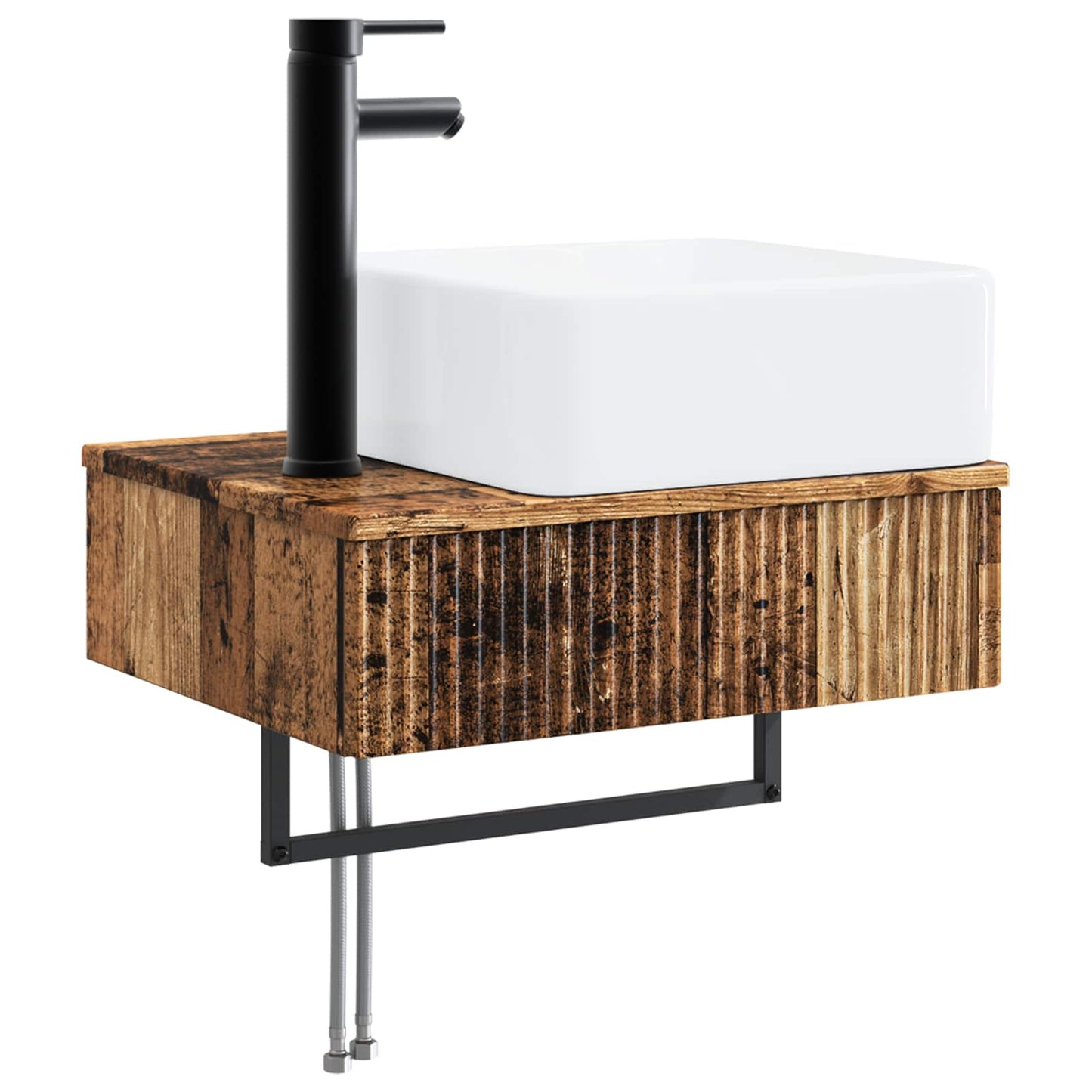Bathroom Cabinet Set 3 pcs Old Wood 53 x 35 x 39 cm