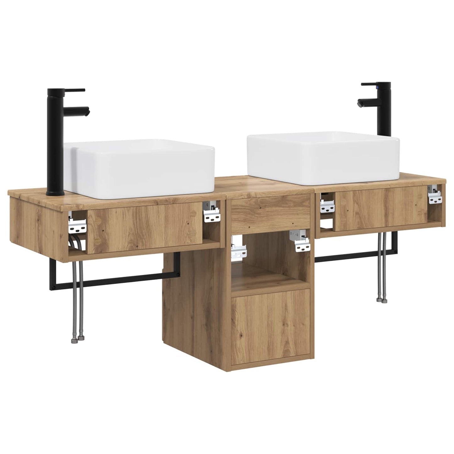 Bathroom Cabinet Set 3 pcs Artisan Oak 53 x 35 x 39 cm