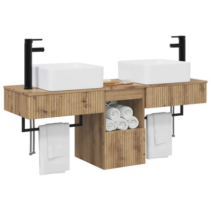 Bathroom Cabinet Set 3 pcs Artisan Oak 53 x 35 x 39 cm