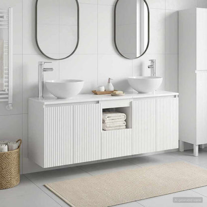 Bathroom Cabinet Set 3 pcs White 49.5 x 35 x 63 cm