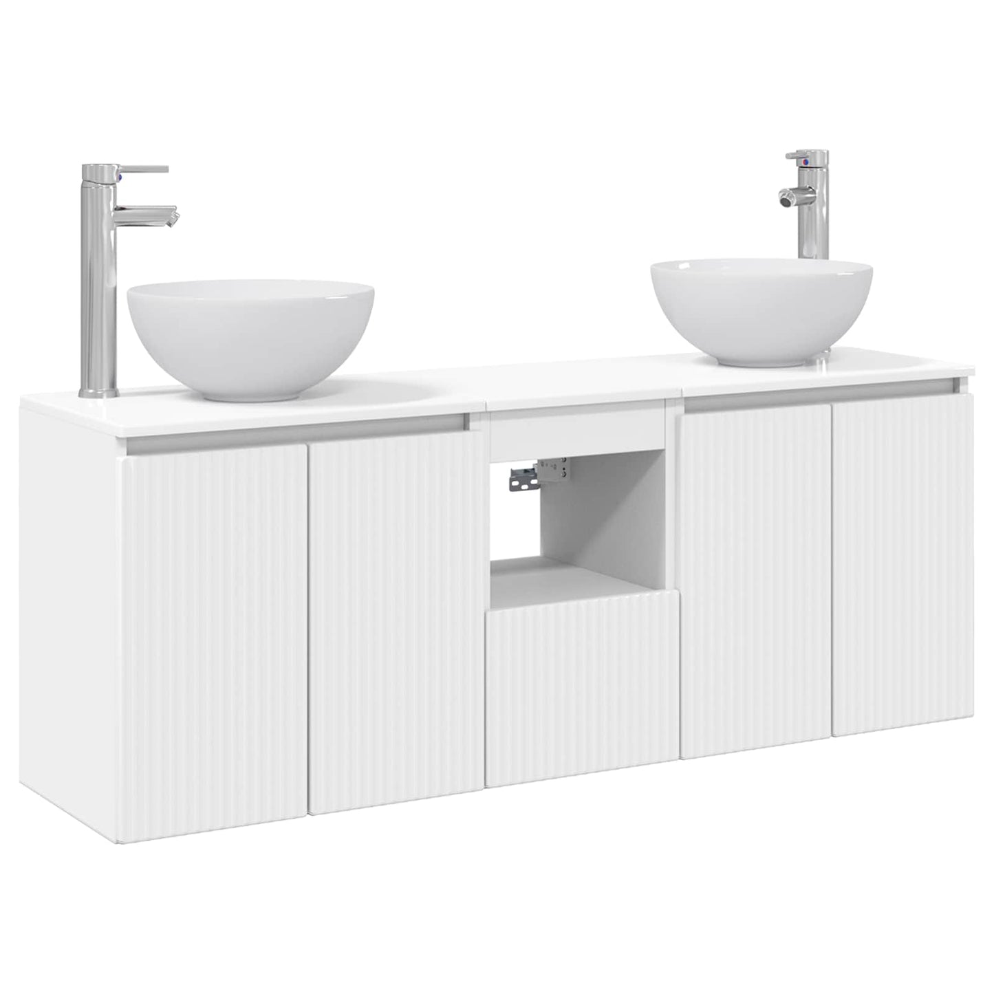 Bathroom Cabinet Set 3 pcs White 49.5 x 35 x 63 cm