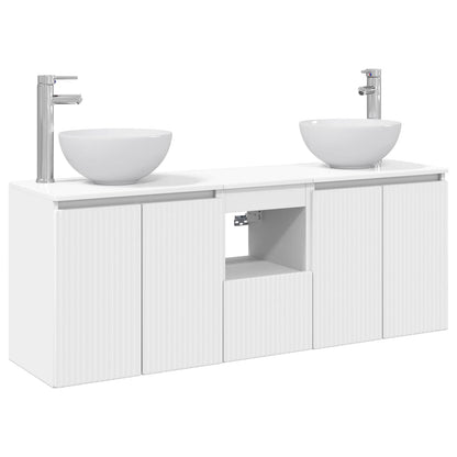 Bathroom Cabinet Set 3 pcs White 49.5 x 35 x 63 cm