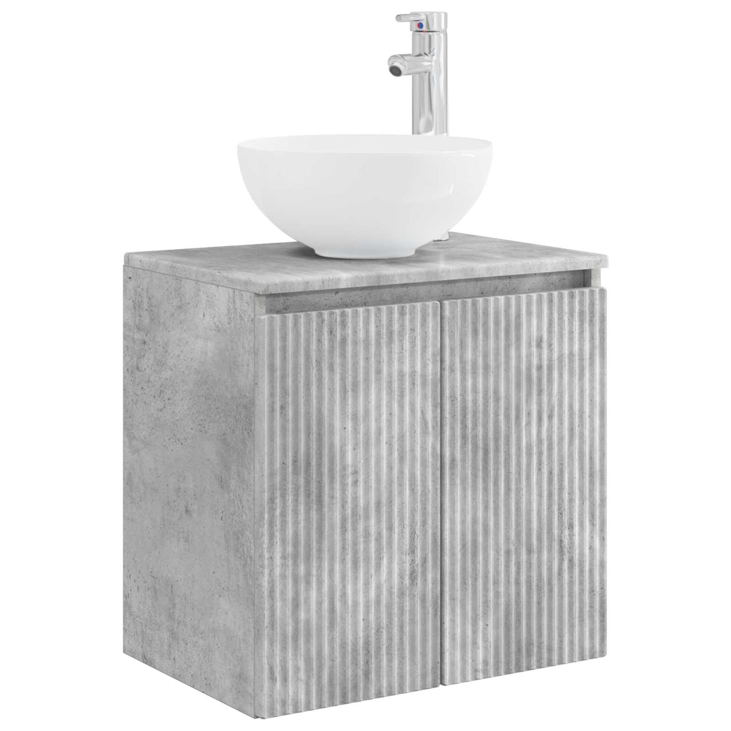 Bathroom Cabinet Set 3 pcs Concrete Grey 49.5 x 35 x 63 cm