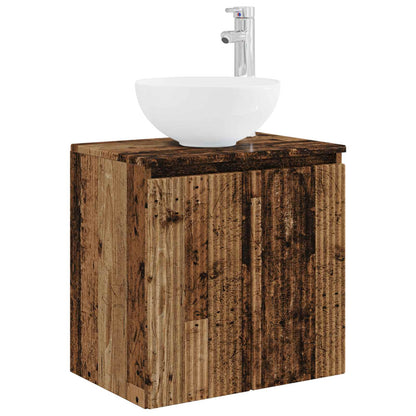 Bathroom Cabinet Set 3 pcs Old Wood 49.5 x 35 x 63 cm